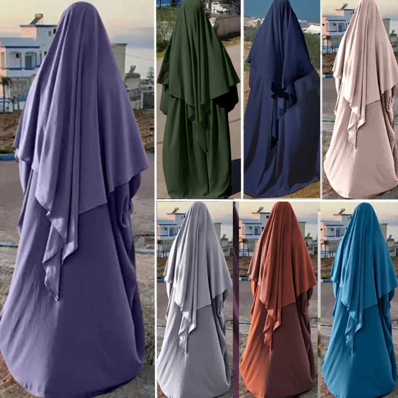 Khimar, islamischer Frauen-Hijab, ärmellose Oberteile, Abaya, Jilbab, Ramadan-Abayas, muslimischer arabischer Niqab-Hijab
