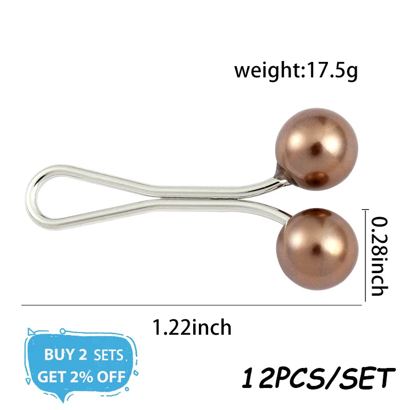 Mehrfarbige Kopftuch-Perlen-Pins, Clips, Pins, Hijab-Schal-Clips, muslimischer arabischer Schal, islamisches Zubehör, Damenschmuckps Muslim Arab Shawl Islamic Accessories Women Jewelry