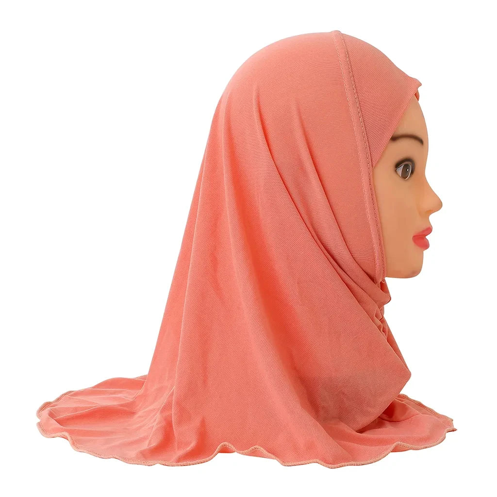 Muslimische Hijabs für Kinder Mädchen 7 bis 12 Jahre alt Islamischer Schal Schals Weiches Stretch Mädchen Kinder Hijabs