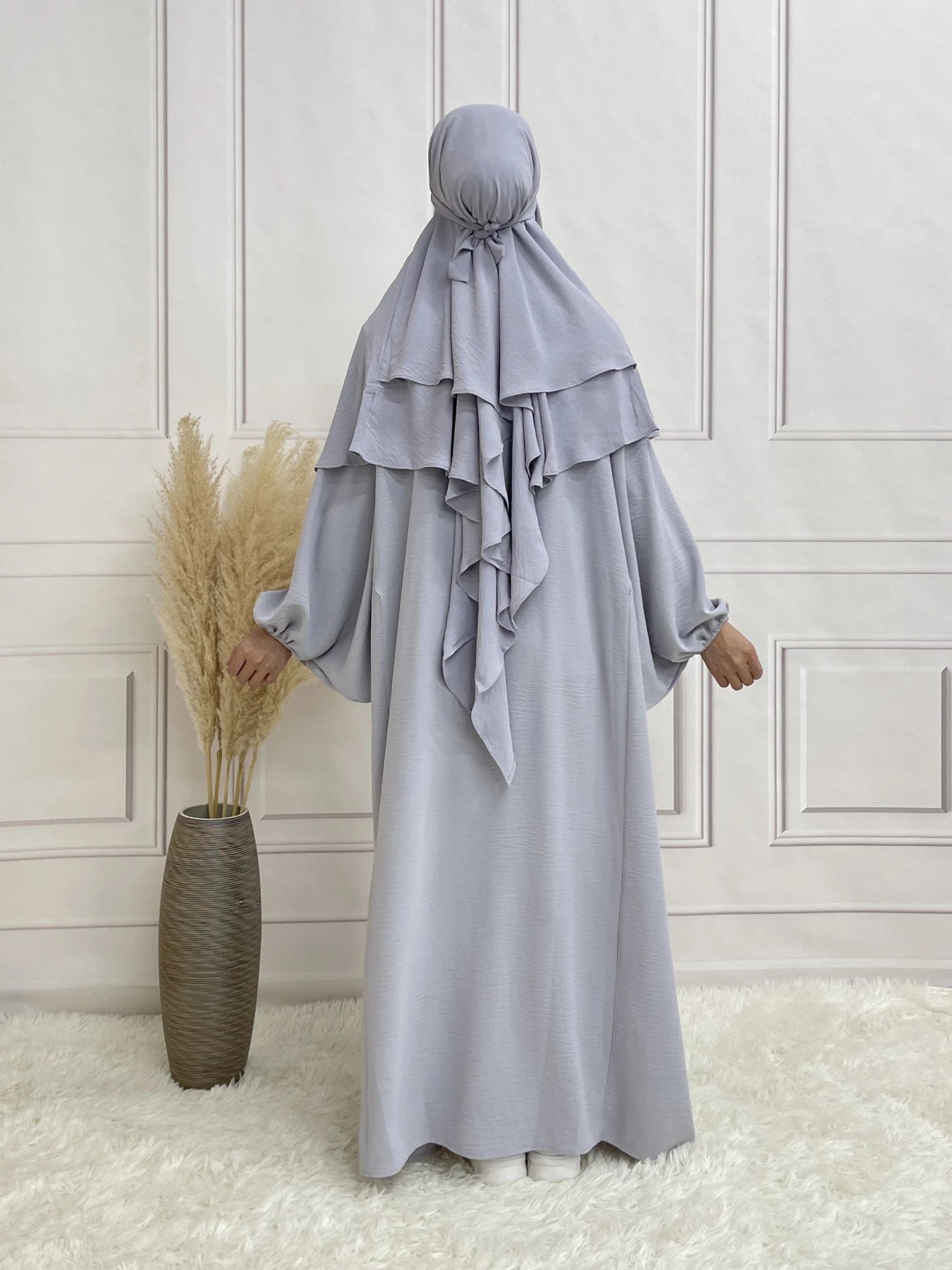 Zweilagiger Khimar für den täglichen Gebrauch, Damenschal, weicher Sommer
