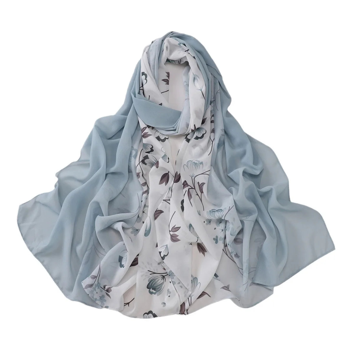 Muslimische Chiffon-Hijabs für Frauen, lange Kopfwickel, Hijabs, Schals, Khimar, Islam, Turban, Schleier, Jersey-Hijabs
