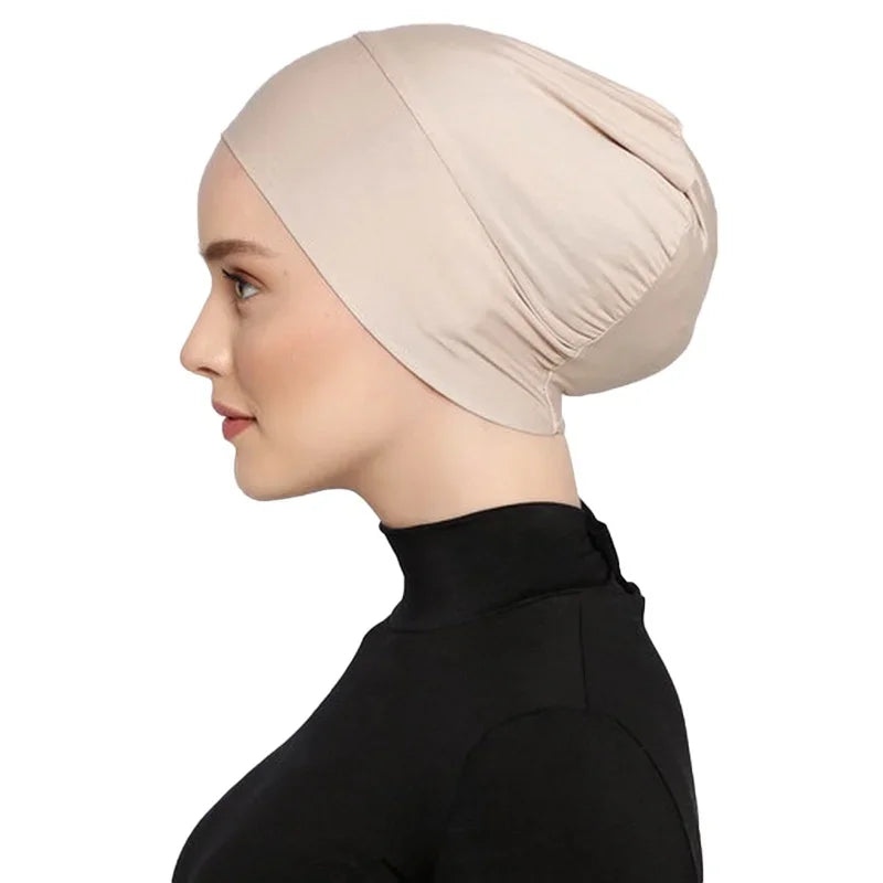 Damen Hijabs Islamische Schwarze Unterkappe Muslimische Abaya Hijabs