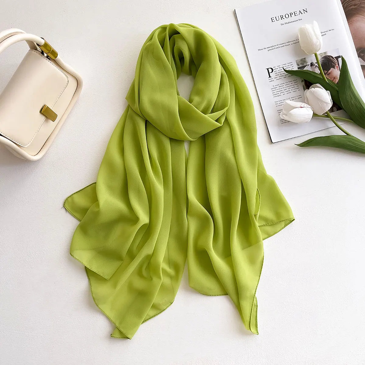 Hijab frauen Chiffon Schal Premium Chiffon Muslimischen Hijabs Einfarbig Schals