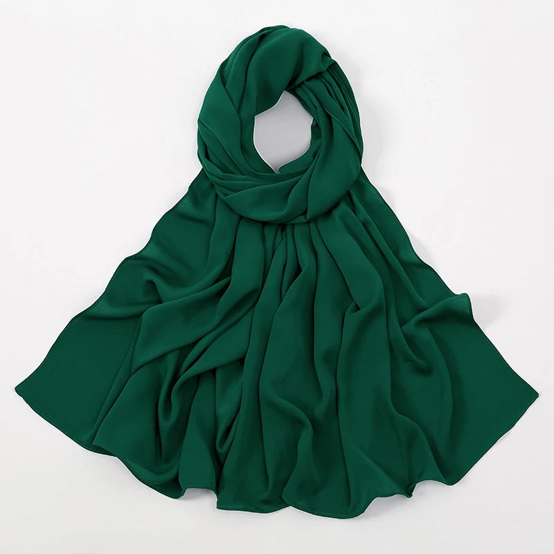 Hijab Premium Chiffon Muslim Hijabs Schal für Frauen Kopftuch Islam Turban