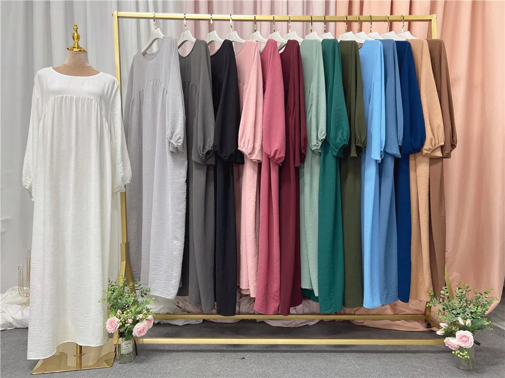 Abaya Muslimische Frauen Lang Gebet Kaftan Kleider für Kleidung Mode Schwarz Grün Kaftan
