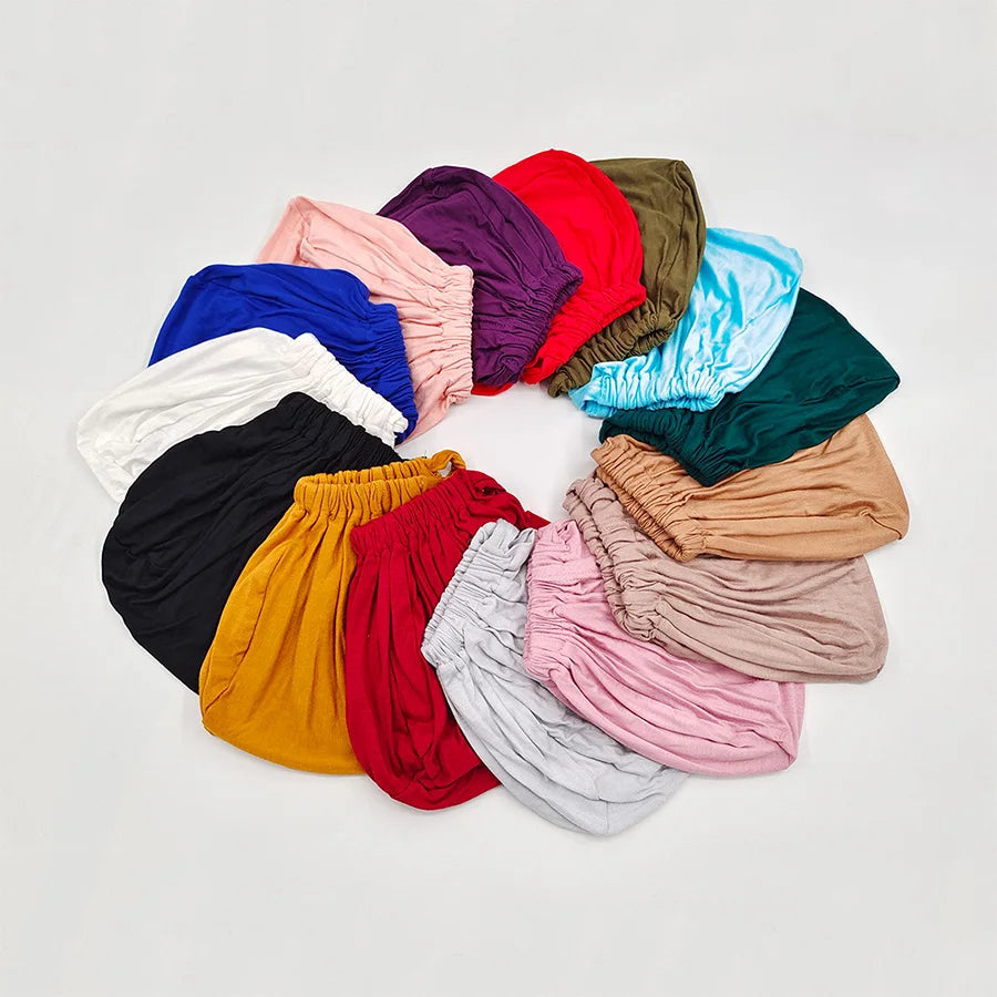 weiche muslimische Turbanmütze Innere Hijab-Kappen Islamische Untertuch Hüte weibliche Kopfbedeckung