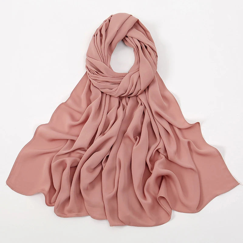 Hijab Premium Chiffon Muslim Hijabs Schal für Frauen Kopftuch Islam Turban