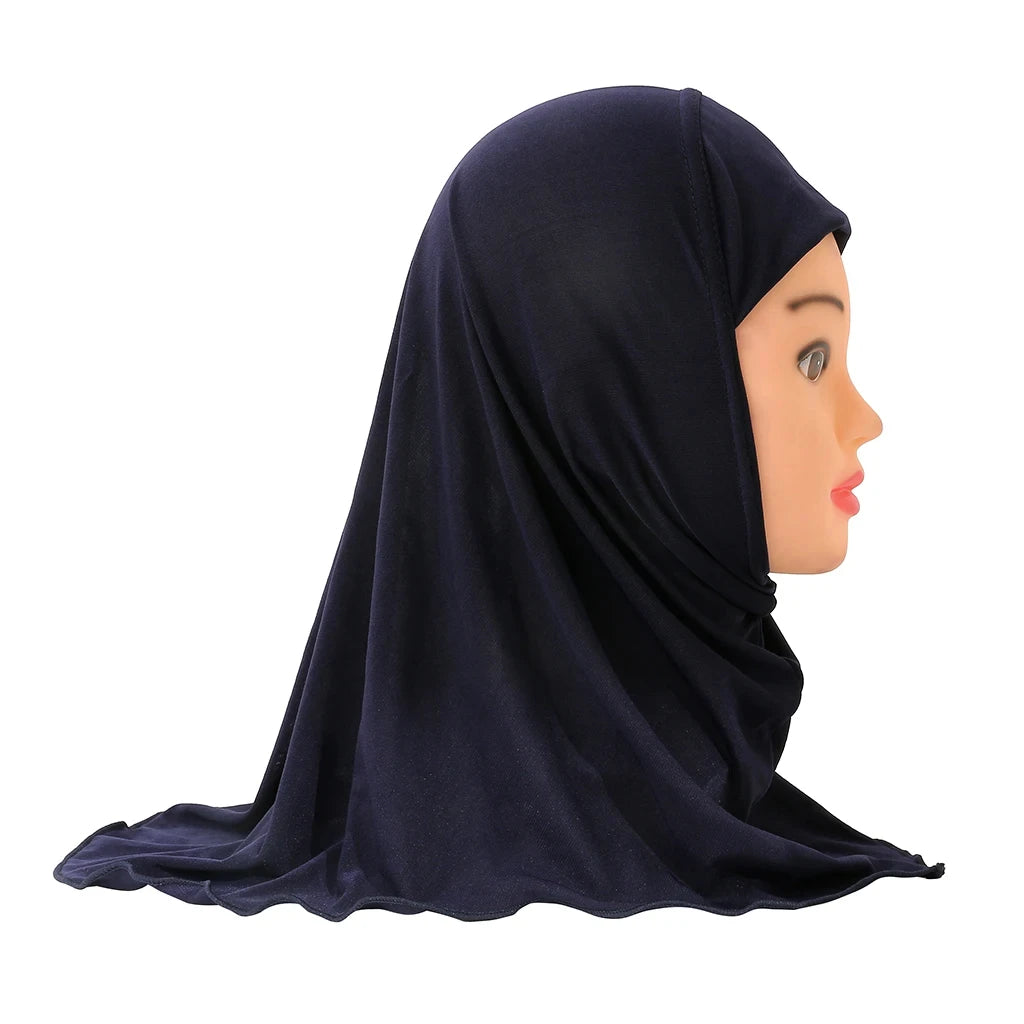 Muslimische Hijabs für Kinder Mädchen 7 bis 12 Jahre alt Islamischer Schal Schals Weiches Stretch Mädchen Kinder Hijabs
