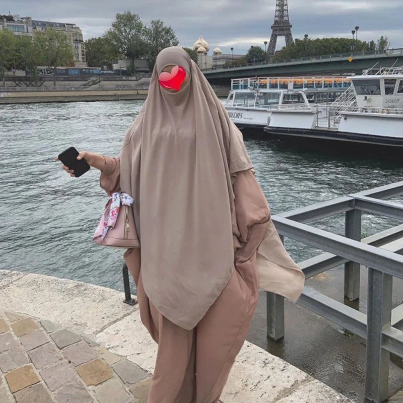 Khimar, islamischer Frauen-Hijab, ärmellose Oberteile, Abaya, Jilbab, Ramadan-Abayas, muslimischer arabischer Niqab-Hijab