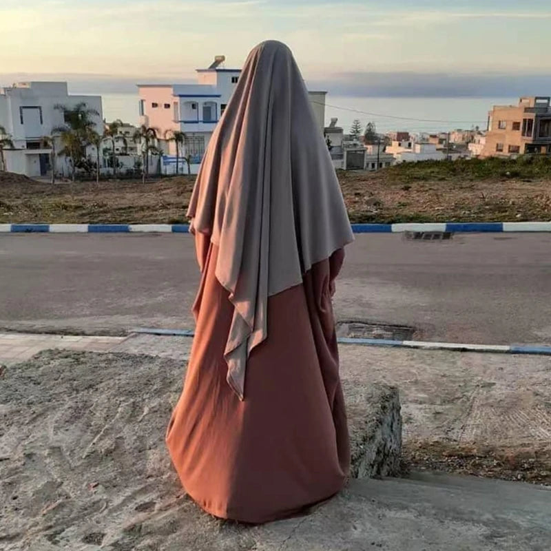 Khimar, islamischer Frauen-Hijab, ärmellose Oberteile, Abaya, Jilbab, Ramadan-Abayas, muslimischer arabischer Niqab-Hijab