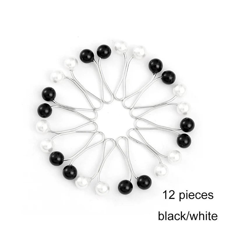 Mehrfarbige Kopftuch-Perlen-Pins, Clips, Pins, Hijab-Schal-Clips, muslimischer arabischer Schal, islamisches Zubehör, Damenschmuckps Muslim Arab Shawl Islamic Accessories Women Jewelry