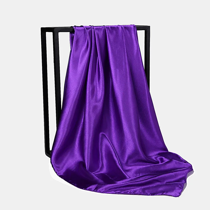 Hijab Satin Schal für Frauen Seide Haar Schals Tücher für Frauen