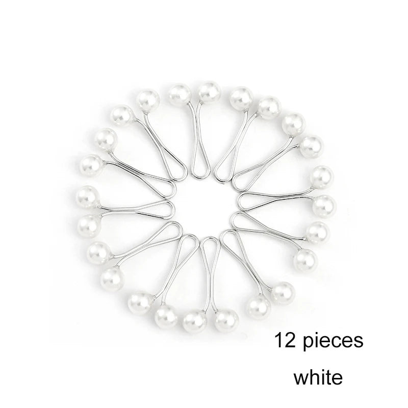 Mehrfarbige Kopftuch-Perlen-Pins, Clips, Pins, Hijab-Schal-Clips, muslimischer arabischer Schal, islamisches Zubehör, Damenschmuckps Muslim Arab Shawl Islamic Accessories Women Jewelry