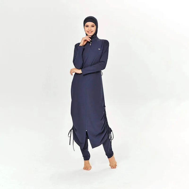 3teilig Muslimischen Modest Burkini Femmes Bademode Badeanzug Für Frauen Abayas Hijab Islamischen Langarm Volle Abdeckung
