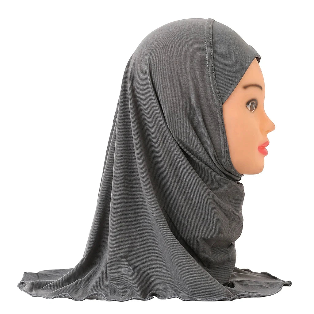 Muslimische Hijabs für Kinder Mädchen 7 bis 12 Jahre alt Islamischer Schal Schals Weiches Stretch Mädchen Kinder Hijabs