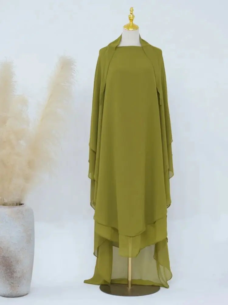 Khimar Niqab Kopftuch Abaya Damen Islam Muslim Hijab Gebetskleidung Abayas für Frauen Kebaya