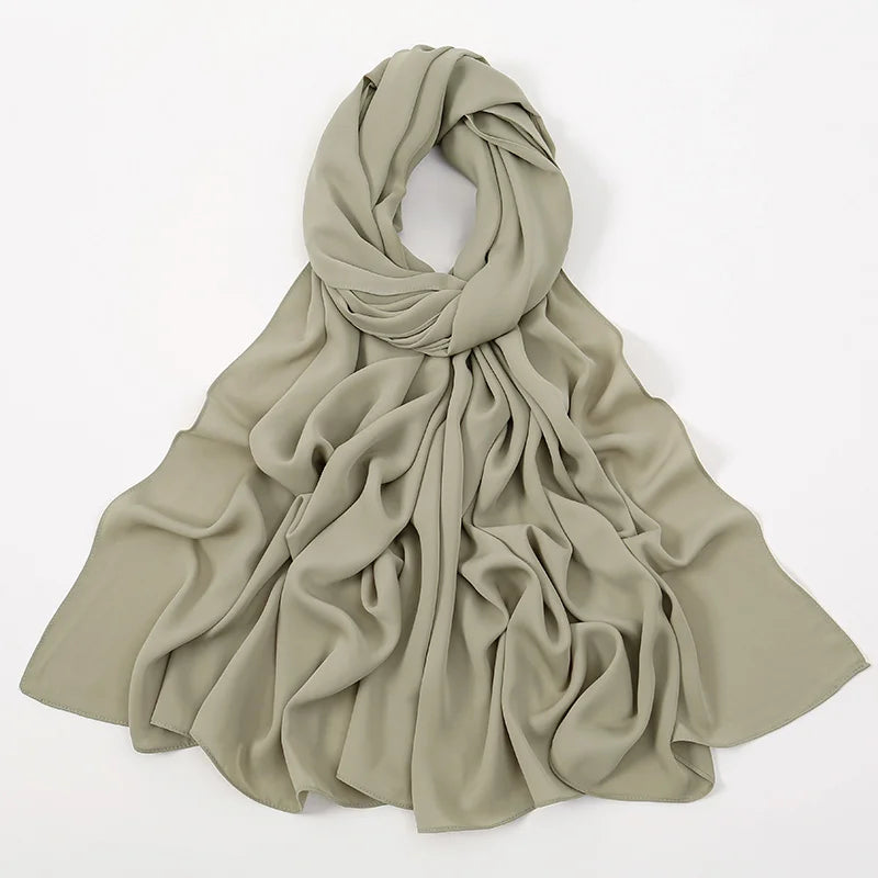 Hijab Premium Chiffon Muslim Hijabs Schal für Frauen Kopftuch Islam Turban