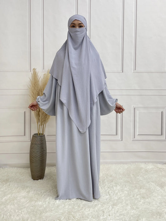Zweilagiger Khimar für den täglichen Gebrauch, Damenschal, weicher Sommer