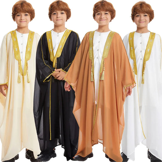 Abaya Muslimische Junge Kinder beten islamische Kleidung Teen Kleid New Fashion Classic
