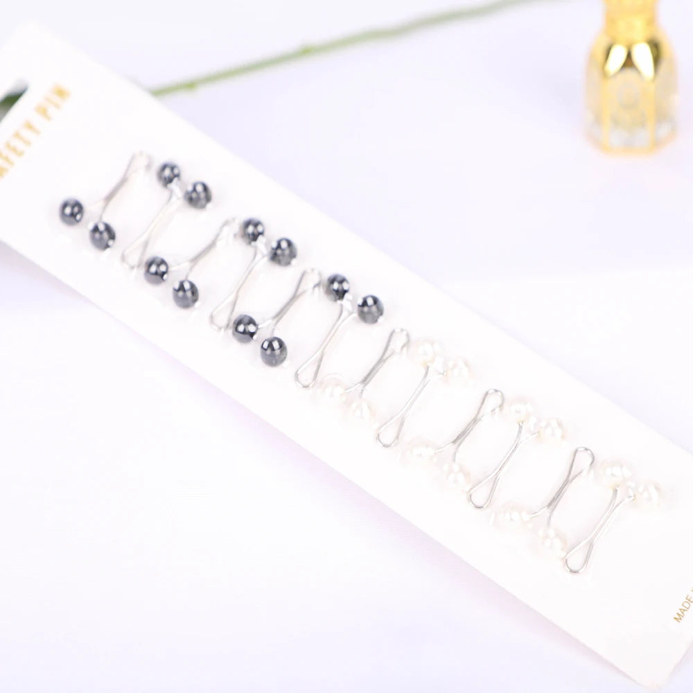 12-teiliges Pin-Clip-Set für muslimische Hijab-Mode, Islam, Turban, Magnetverschluss, neues Kopftuch-Zubehör