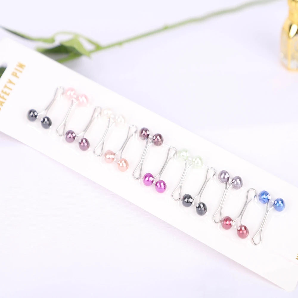 12-teiliges Pin-Clip-Set für muslimische Hijab-Mode, Islam, Turban, Magnetverschluss, neues Kopftuch-Zubehör