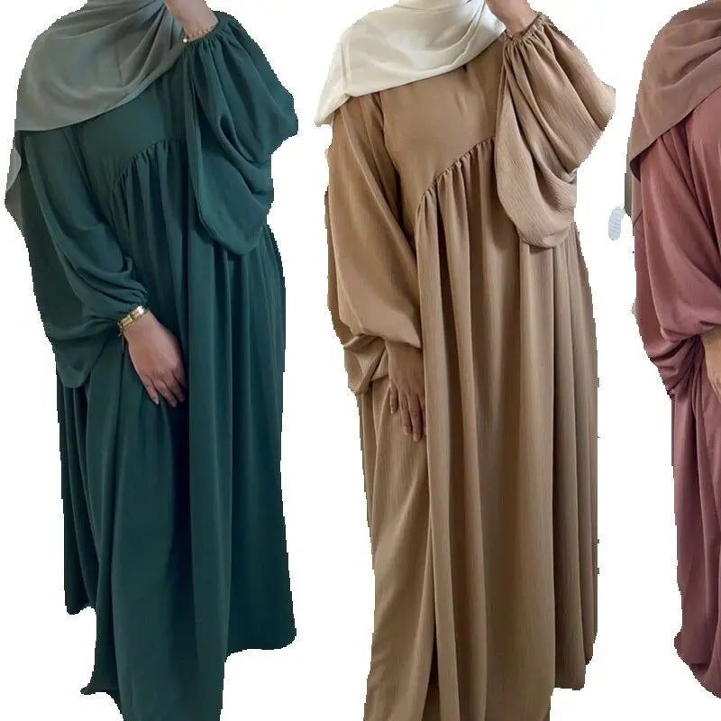Abaya Muslimische Frauen Lang Gebet Kaftan Kleider für Kleidung Mode Schwarz Grün Kaftan