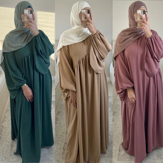 Abaya Muslimische Frauen Lang Gebet Kaftan Kleider für Kleidung Mode Schwarz Grün Kaftan
