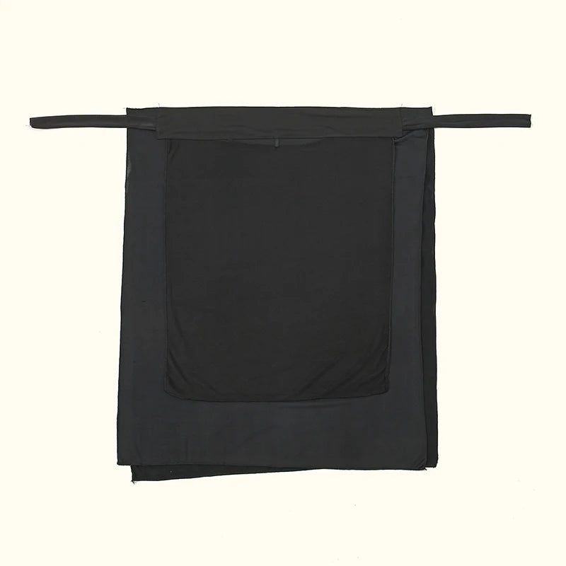 Niqab Gesichtsschleier für Frauen, muslimischer Hijab, 3-lagiger Gebets-Khimar, Niqab, modischer Vollgesichtsschutz, Stirnband, Schal, 63 x 54 cm