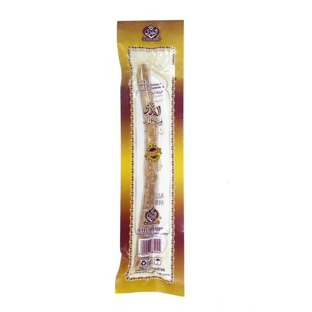 Premium-Zahnbürstenstab aus natürlichem Ast-Miswak, für unterwegs und den täglichen Gebrauch, aus Holz + Bambus-Griff aus Ast-Bambus, als Geschenk