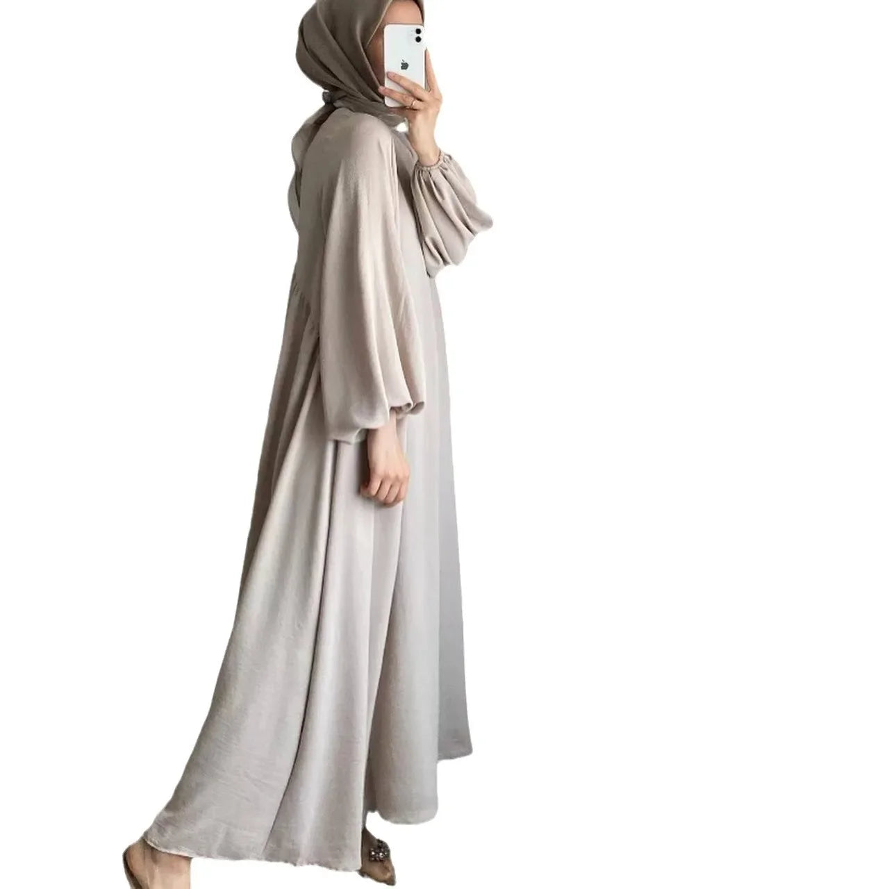 Abaya Lange Robe Abayas für Frauen Bescheidene Maxikleider Jalabiya Kaftan Islam Eid Muslim