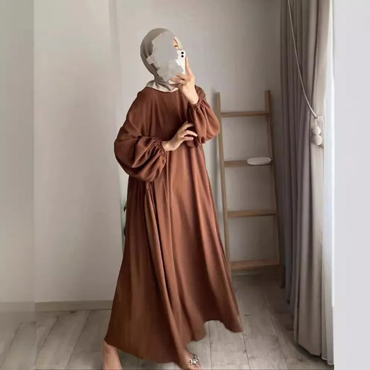 Abaya Lange Robe Abayas für Frauen Bescheidene Maxikleider Jalabiya Kaftan Islam Eid Muslim