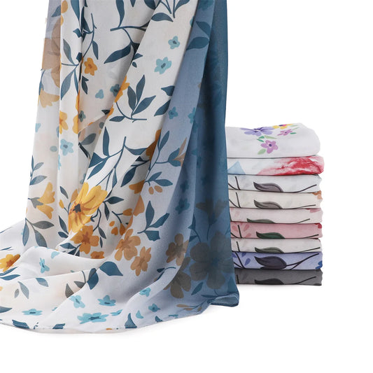 Muslimische Chiffon-Hijabs für Frauen, lange Kopfwickel, Hijabs, Schals, Khimar, Islam, Turban, Schleier, Jersey-Hijabs