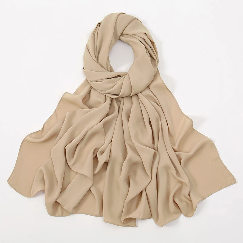Hijab Premium Chiffon Muslim Hijabs Schal für Frauen Kopftuch Islam Turban