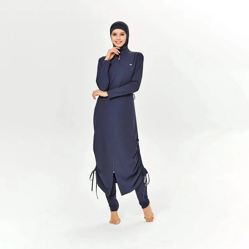 3teilig Muslimischen Modest Burkini Femmes Bademode Badeanzug Für Frauen Abayas Hijab Islamischen Langarm Volle Abdeckung