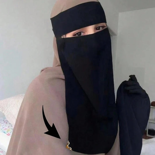 Niqab, neue Gesichtsbedeckung mit Perlen, muslimisches Gebet, Khimar, Niqab, Gesichtsbedeckung für Frauen
