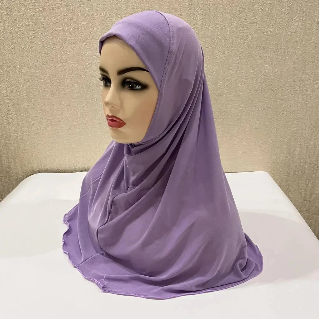 Muslimische Hijabs für Kinder Mädchen 7 bis 12 Jahre alt Islamischer Schal Schals Weiches Stretch Mädchen Kinder Hijabs