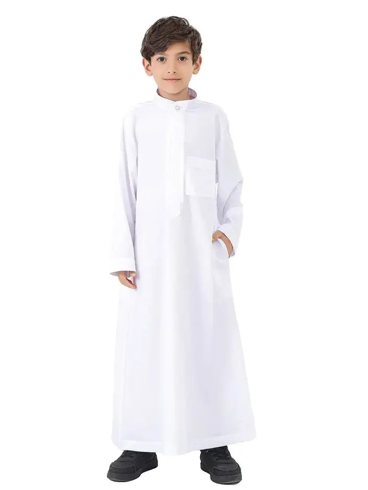 Muslimische Abaya Kinder Jungen Jubba Islam Dubai Abayas Für Gebet Kleidung Djellaba Robe