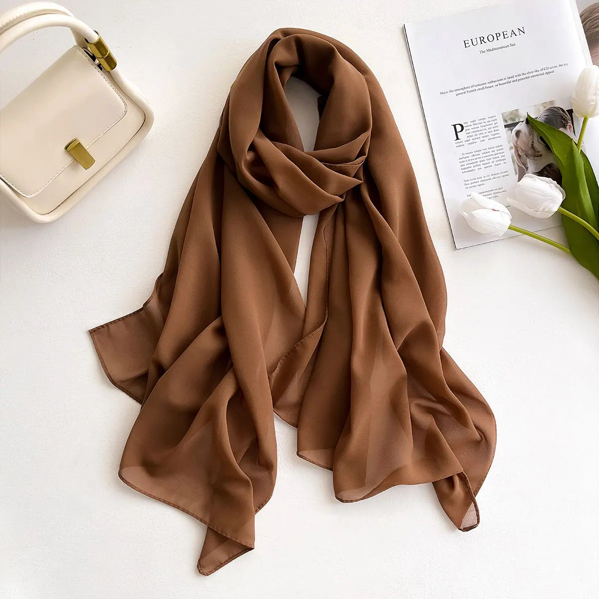 Hijab frauen Chiffon Schal Premium Chiffon Muslimischen Hijabs Einfarbig Schals