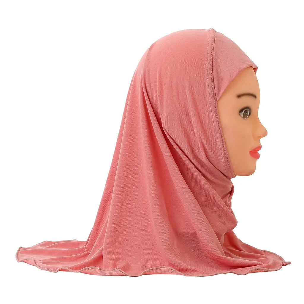 Muslimische Hijabs für Kinder Mädchen 7 bis 12 Jahre alt Islamischer Schal Schals Weiches Stretch Mädchen Kinder Hijabs