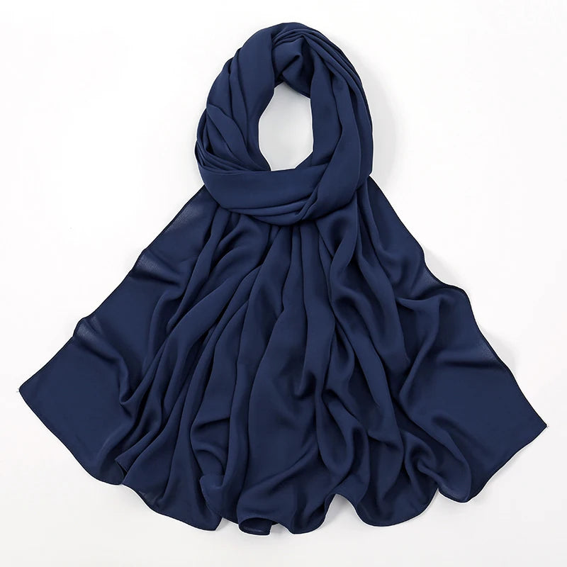 Hijab Premium Chiffon Muslim Hijabs Schal für Frauen Kopftuch Islam Turban