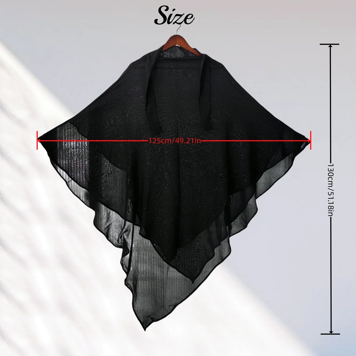 Khimar Neues Design, Glitzer, muslimisches Gebetshijab für Frauen, leichtes Polyester-Tschador, 2 Schichten, fließender Lady Khimar