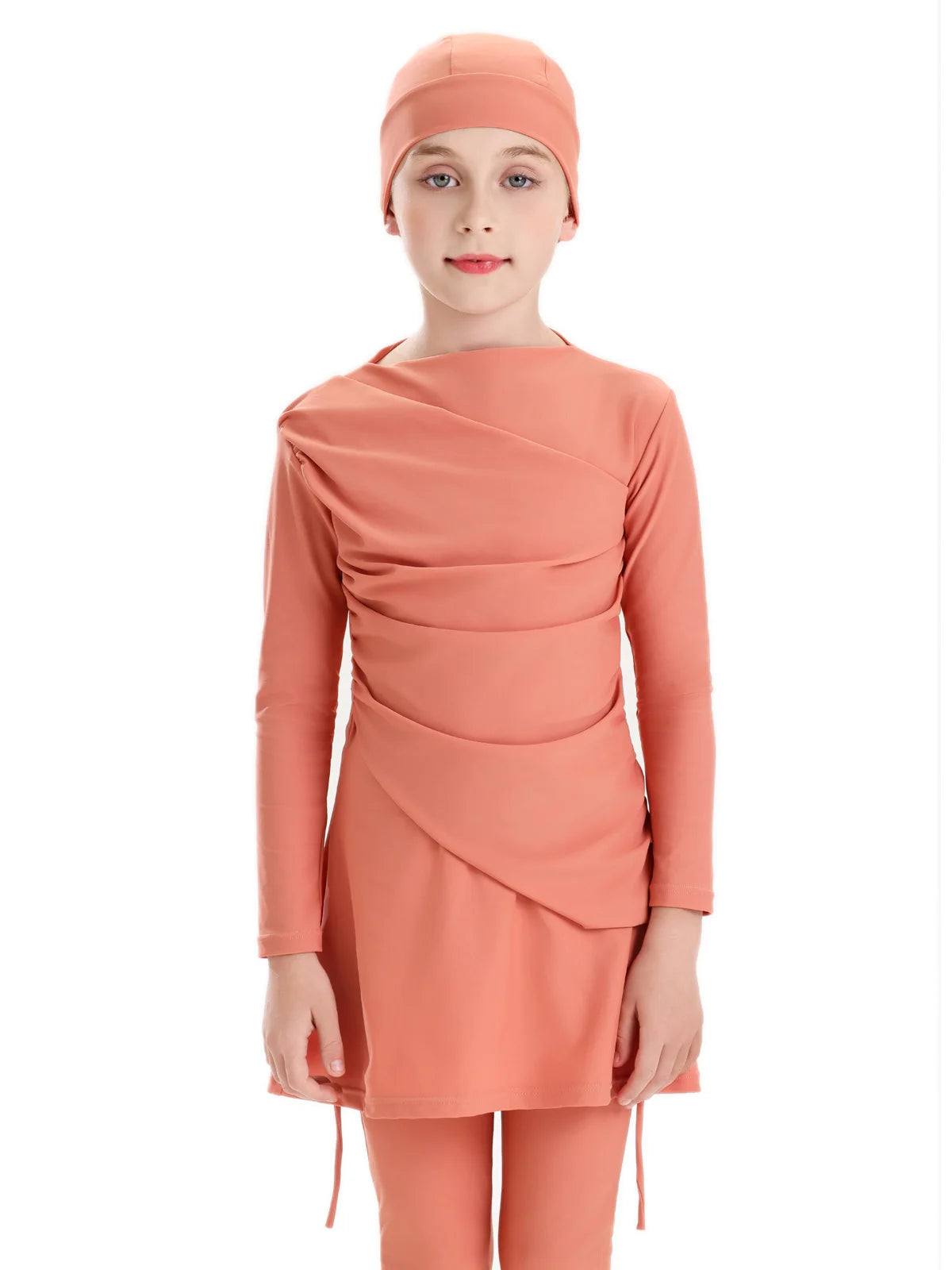 Burkini Abaya 3 teilig Set Kinder Bademode Mädchen Mit Badekappe Kleidung