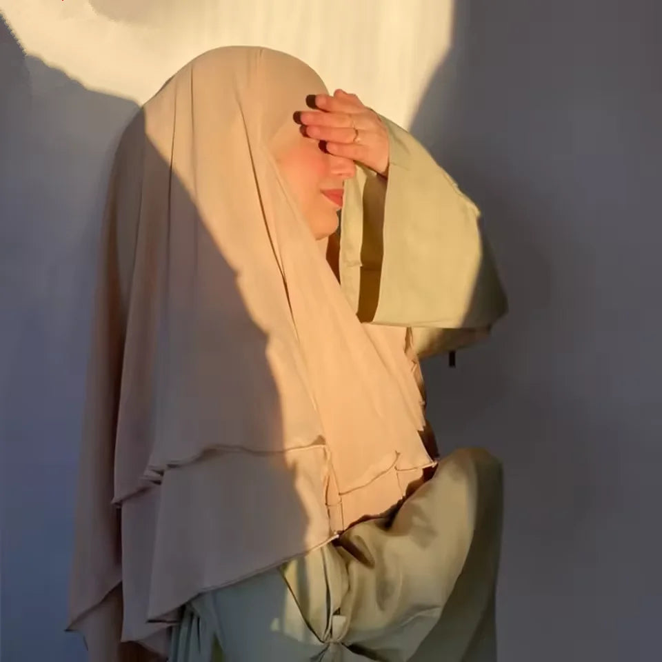 Khimar Muslimische Frau Abaya Islam Turban Robe Schal Hijab Ramadan Kleid Schleier Islam Kleidung Kopftuch