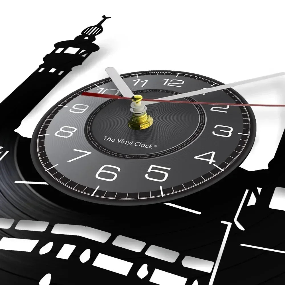 Mekka Wandkunst Wanduhr Islamisch Retro Kabba Muslimische Architektur Dekoration Uhr Geschenk