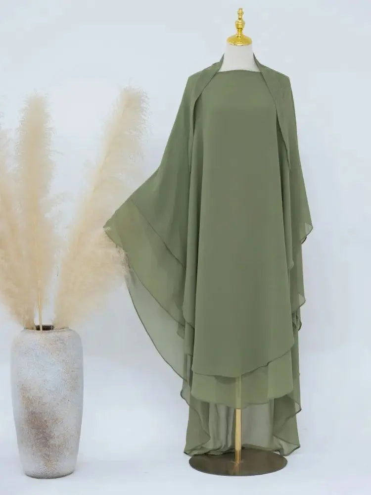 Khimar Niqab Kopftuch Abaya Damen Islam Muslim Hijab Gebetskleidung Abayas für Frauen Kebaya