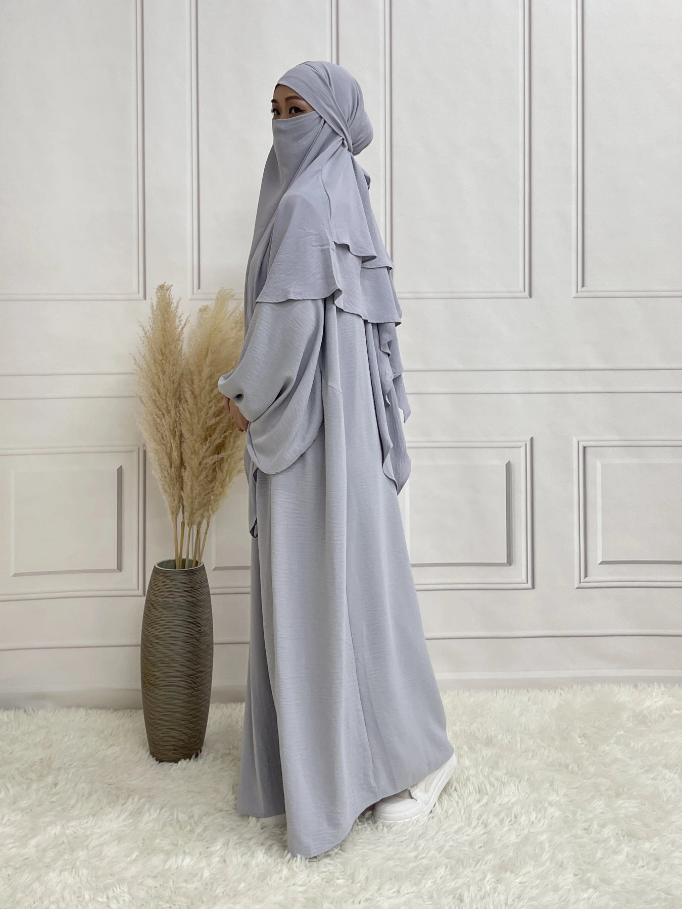Zweilagiger Khimar für den täglichen Gebrauch, Damenschal, weicher Sommer