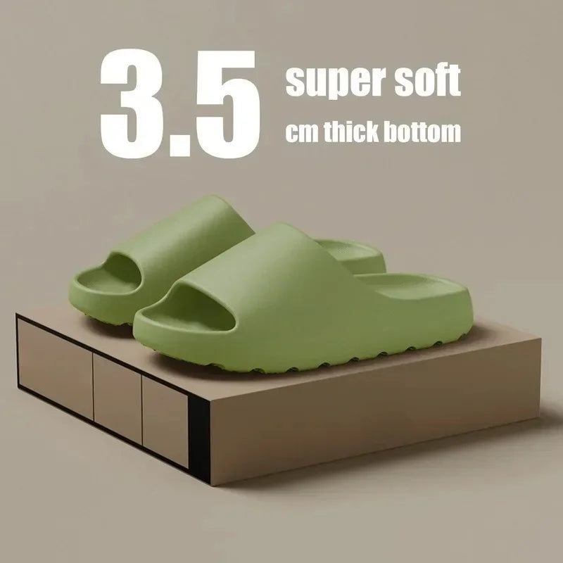 Herren-Hausschuhe mit weicher, dicker Sohle und modischen Sommer-schuhe & Yeezys-Slides für Damen, Strandsandalen