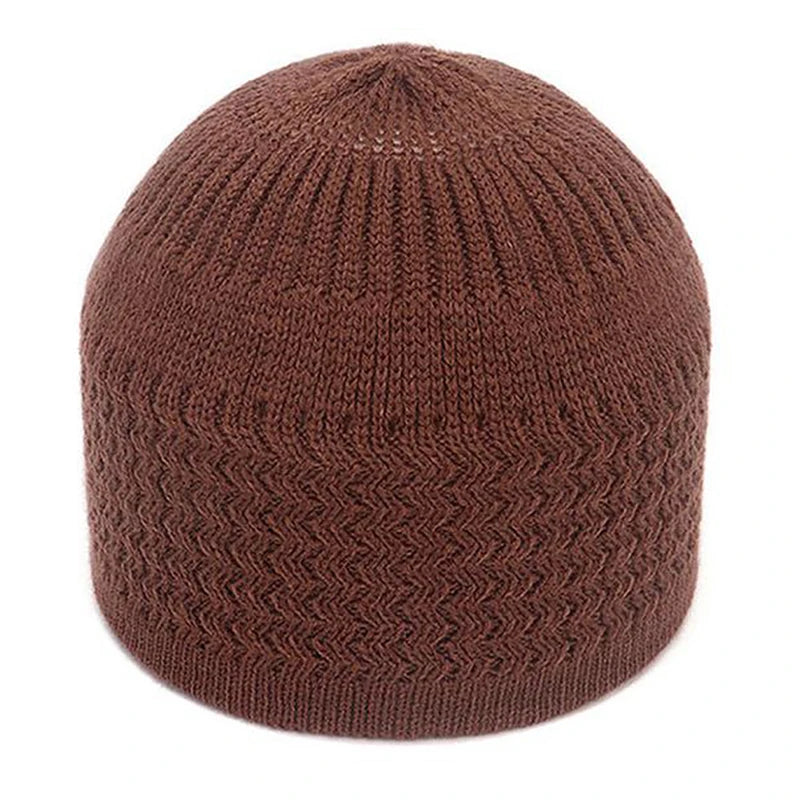 Gestrickte Muslimische Männer Gebetshüte Islamische Mütze Herren