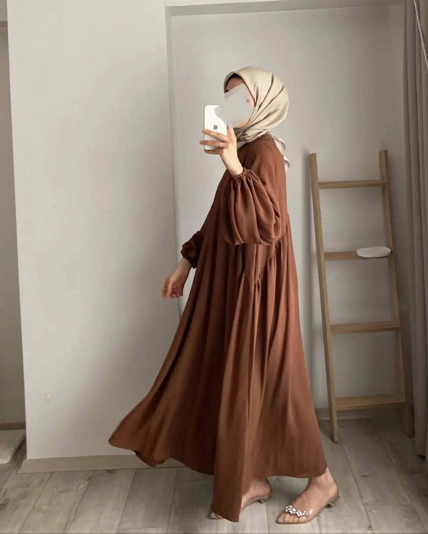 Abaya Lange Robe Abayas für Frauen Bescheidene Maxikleider Jalabiya Kaftan Islam Eid Muslim