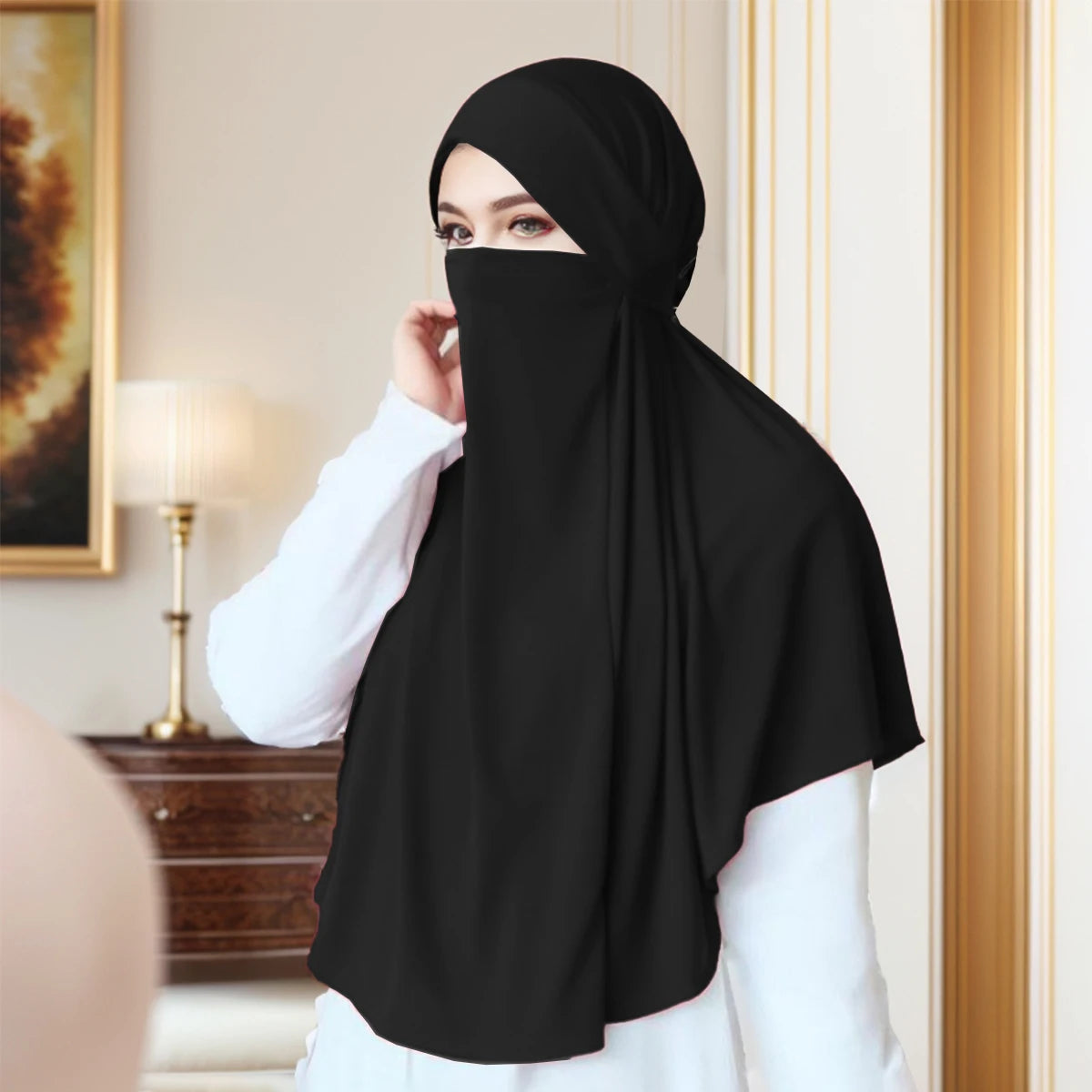 Hijab muslimischer Schal für Frauen, Hijab, islamischer muslimischer Hijab, Instant-Turban, Schal, Khimar, Kopftuch